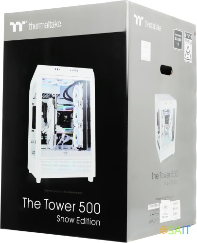 Корпус Thermaltake The Tower 500 белый без БП E-ATX 9x120mm 3x140mm 4xUSB3.0 audio bott PSU