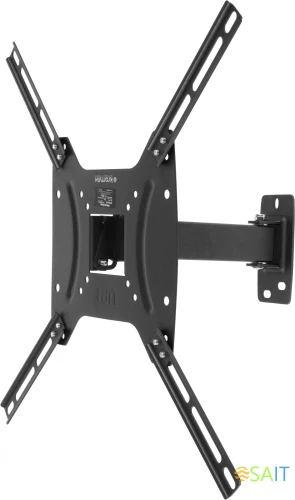 Кронштейн для телевизора Kromax OPTIMA-403 черный 15"-55" макс.25кг настенный поворот и наклон