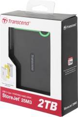 Жесткий диск Transcend USB3.0 2TB TS2TSJ25M3S StoreJet 25M3S (5400rpm) 2.5" серый