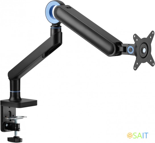 Кронштейн для мониторов Ultramounts UM719B черный 17"-35" макс.10.5кг крепление к столешнице поворот и наклон