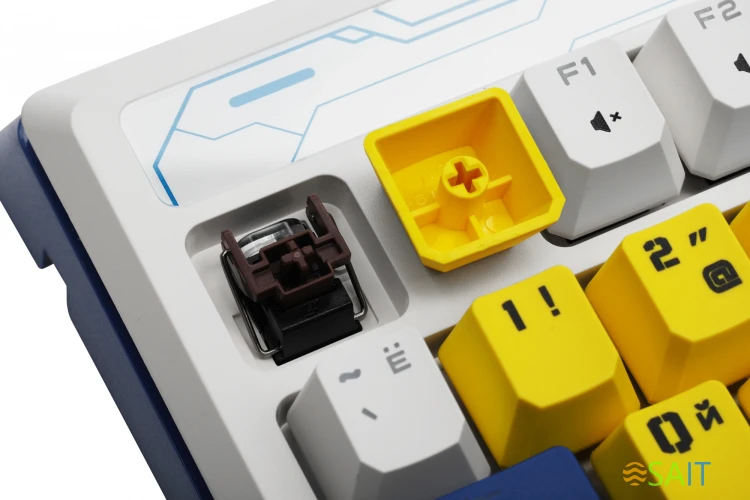 Клавиатура A4Tech Bloody B950 механическая синий/белый USB for gamer LED (B950)