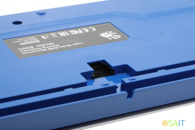 Клавиатура A4Tech Bloody B950 механическая синий/белый USB for gamer LED (B950)