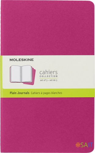 Блокнот Moleskine CAHIER JOURNAL CH018D17 Large 130х210мм обложка картон 80стр. нелинованный розовый неон (3шт)