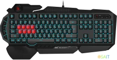 Клавиатура A4Tech Bloody B318 черный USB Multimedia for gamer LED (подставка для запястий) (B318)