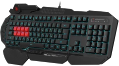 Клавиатура A4Tech Bloody B318 черный USB Multimedia for gamer LED (подставка для запястий) (B318)