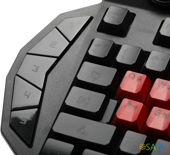 Клавиатура A4Tech Bloody B318 черный USB Multimedia for gamer LED (подставка для запястий) (B318)