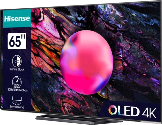 Телевизор OLED Hisense 65" 65A85K черный 4K Ultra HD 120Hz DVB-T DVB-T2 DVB-C DVB-S DVB-S2 USB WiFi Smart TV (RUS)