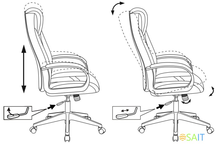Кресло игровое Zombie 8 черный/красный эко.кожа крестов. пластик