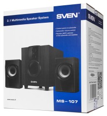 Колонки Sven MS-107 2.1 черный 10Вт