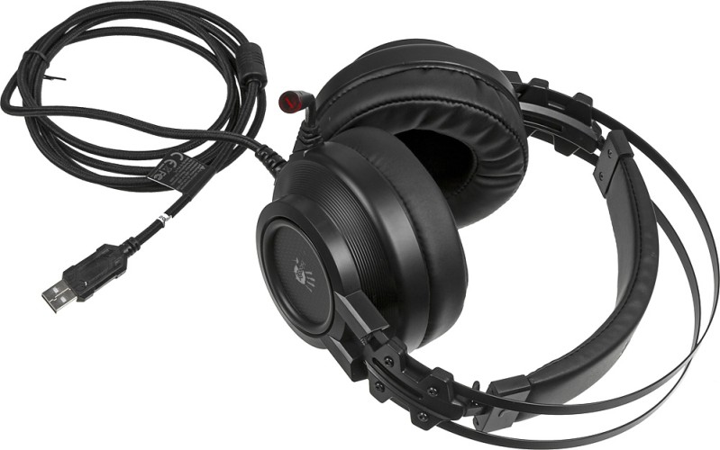 Наушники с микрофоном A4Tech Bloody G525 черный 2м мониторные оголовье (G525 BLACK)