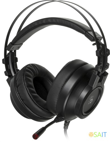 Наушники с микрофоном A4Tech Bloody G525 черный 2м мониторные оголовье (G525 BLACK)