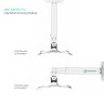 Кронштейн потолочный для проектора ONKRON ONKRON K5A WHITE