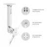 Кронштейн потолочный для проектора ONKRON ONKRON K5A WHITE