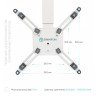 Кронштейн потолочный для проектора ONKRON ONKRON K5A WHITE