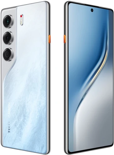 Смартфон Tecno Camon 40 128Gb 8Gb белый моноблок 3G 4G 2Sim 6.78" 1080x2436 Android 15 50Mpix 802.11 a/b/g/n/ac NFC GPS GSM900/1800 GSM1900 Protect FM microSD max1024Gb