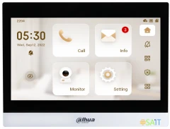 Видеодомофон Dahua DHI-VTH8641KMS-WP серебристый