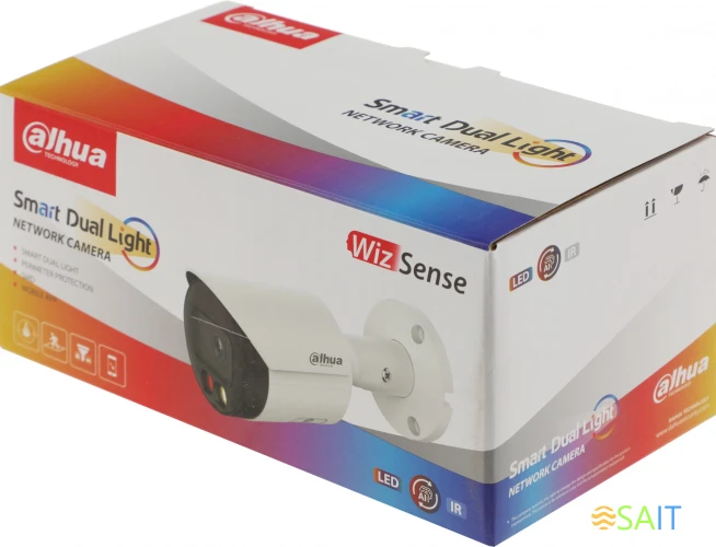 Камера видеонаблюдения IP Dahua DH-IPC-HFW2449SP-S-IL-0360B 3.6-3.6мм цв. корп.:белый