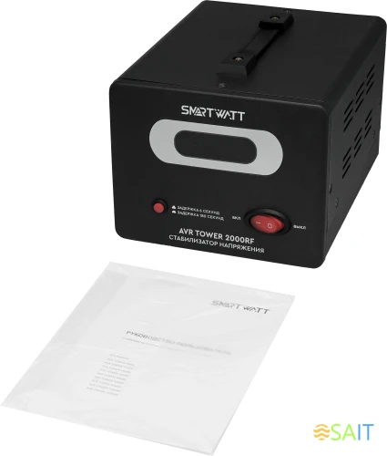 Стабилизатор напряжения Smartwatt AVR Tower 2000RF 2000ВА черный