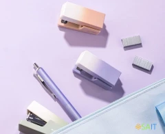 Степлер мини Deli NS083Apink Nusign 24/6 26/6 (12листов) розовый 40скоб металл/пластик