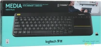 Клавиатура Logitech K400 Plus черный USB беспроводная (920-007173)