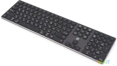 Клавиатура Оклик K867W серый/черный USB беспроводная BT/Radio slim Multimedia (2002130)