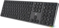Клавиатура Оклик K867W серый/черный USB беспроводная BT/Radio slim Multimedia (2002130)
