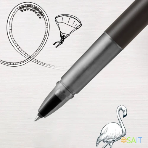 Ручка роллер Parker Vector XL (2159774) Black CT F черн. черн. подар.кор.