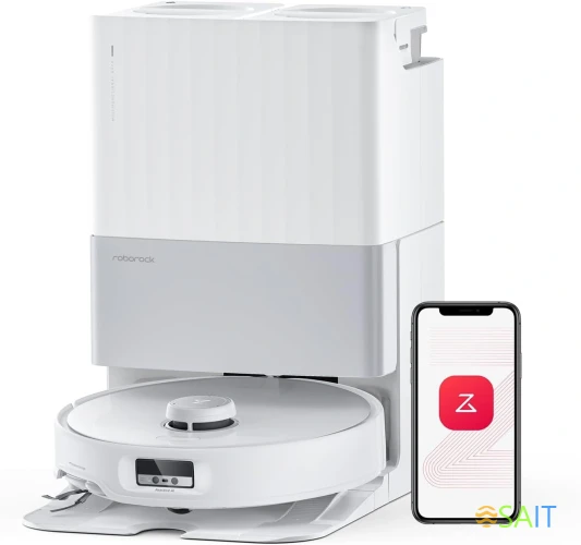 Пылесос-робот Roborock Qrevo Edge белый