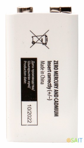 Батарея Buro Alkaline 6LR61 9V (1шт) блистер