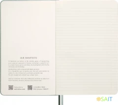 Блокнот Moleskine LIMITED EDITION YEAR OF THЕ SNAKE LECNYSNKVEGMBOX 130х210мм 176стр. линейка подар.кор. мятный Mamba