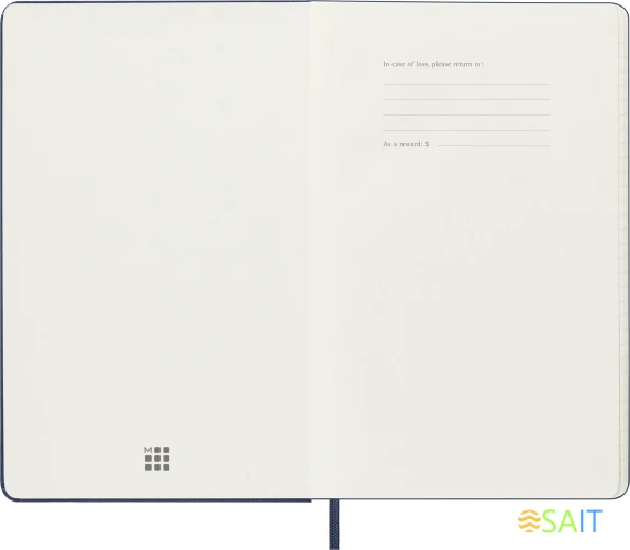 Еженедельник Moleskine ACADEMIC WKNT Large 130х210мм датир.18мес 208стр. синий сапфир