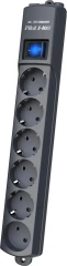 Сетевой фильтр Pilot S-MAX 7м (6 розеток) серый (коробка)
