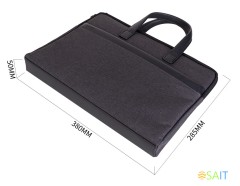 Папка-портфель Deli 63751GREY 1 отдел. терилен серый