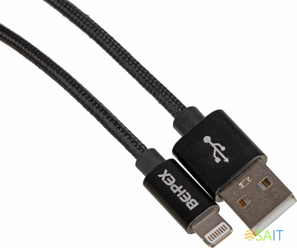 Кабель USB (m)-Lightning (m) 2м черный