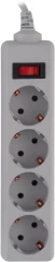 Сетевой фильтр Buro 400SL-1-G 1.5м (4 розетки) серый (пакет ПЭ)