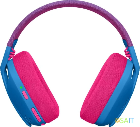 Наушники с микрофоном Logitech G435 голубой/розовый накладные BT/Radio оголовье (981-001065)