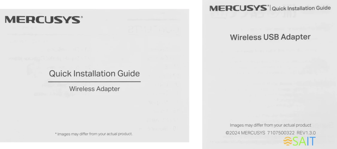 Сетевой адаптер Wi-Fi Mercusys MA14N АХ300 USB 2.0 (ант.внутр.) 1ант.