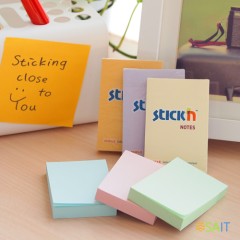 Блок самоклеящийся бумажный Stick`n 21146 51x76мм 100лист. 70г/м2 пастель голубой