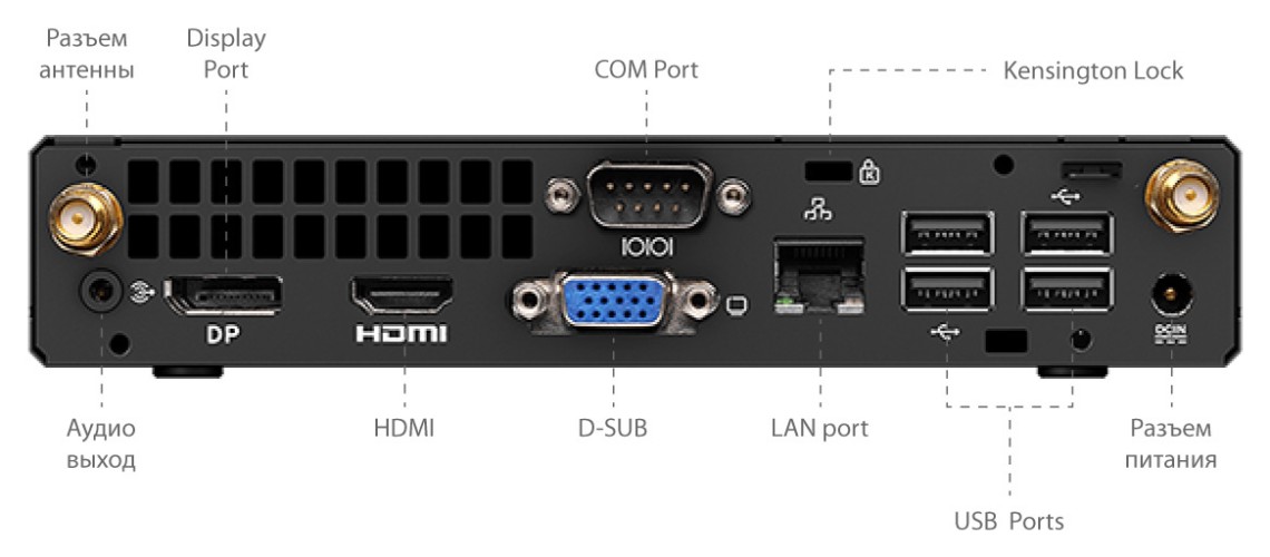 ПК IRU Office A310H4TF slim i3 10105 (3.7) 8Gb SSD250Gb UHDG 630 Free DOS GbitEth WiFi BT 90W черный (1738395)