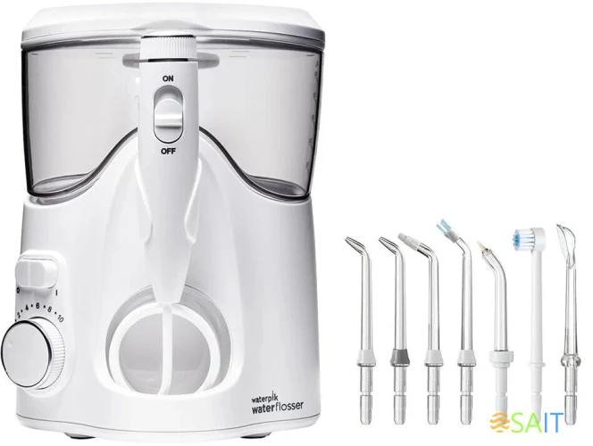 Ирригатор Waterpik WP-160 Ultra Plus импульсн. 7насад. белый