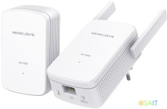 Сетевой адаптер Powerline Mercusys MP510 KIT AV1000 Gigabit Ethernet (ант.внеш.несъем.) 2ант. (упак.:2шт)