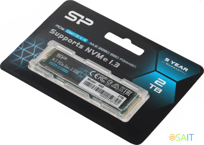 Накопитель SSD Silicon Power PCIe 3.0 x4 2TB SP002TBP34A60M28 M-Series M.2 2280