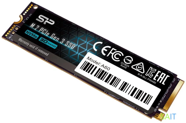 Накопитель SSD Silicon Power PCIe 3.0 x4 2TB SP002TBP34A60M28 M-Series M.2 2280