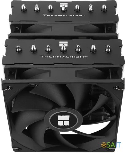 Устройство охлаждения(кулер) Thermalright Phantom Spirit 120 SE Soc-AM5/AM4/1200/1700/1851 серебристый/черный 4-pin 25.6dB Al+Cu 765gr Ret (PS120-SE)