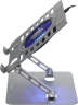 Подставка для ноутбука Digma D-NCP170-1xRGB110 17" 240x230x50мм 28дБ 2xUSB 1x 110ммFAN 790г Fan-control алюминий серый