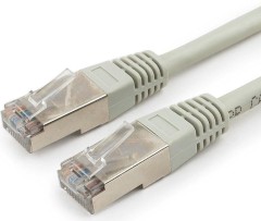 Патч-корд Premier PP6-5M 10000Гбит/с FTP 4 пары cat.6 CCA molded 5м серый RJ-45 (m)-RJ-45 (m)