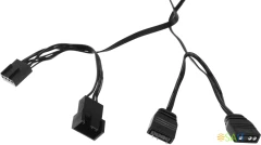 Вентилятор для корпуса Accord ACC-YH12 ARGB 120х120x25 черный 4-pin 27дБ (ACC-YH12 ARGB BLACK) brown box