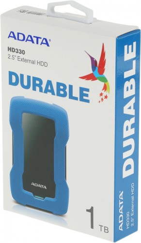 Жесткий диск A-Data USB3.0 1TB AHD330-1TU31-CBL HD330 DashDrive Durable 2.5" синий