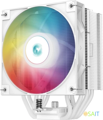 Устройство охлаждения(кулер) Deepcool AG500 Wh ARGB Soc-AM5/AM4/1200/1700/1851 белый 4-pin 29.4dB Al+Cu 240W 861gr Ret (R-AG500-WHANMN-G)