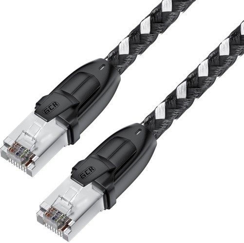 Патч-корд Greenconnect RJ45(m) - RJ45(m) Cat.6 3м черно-белый